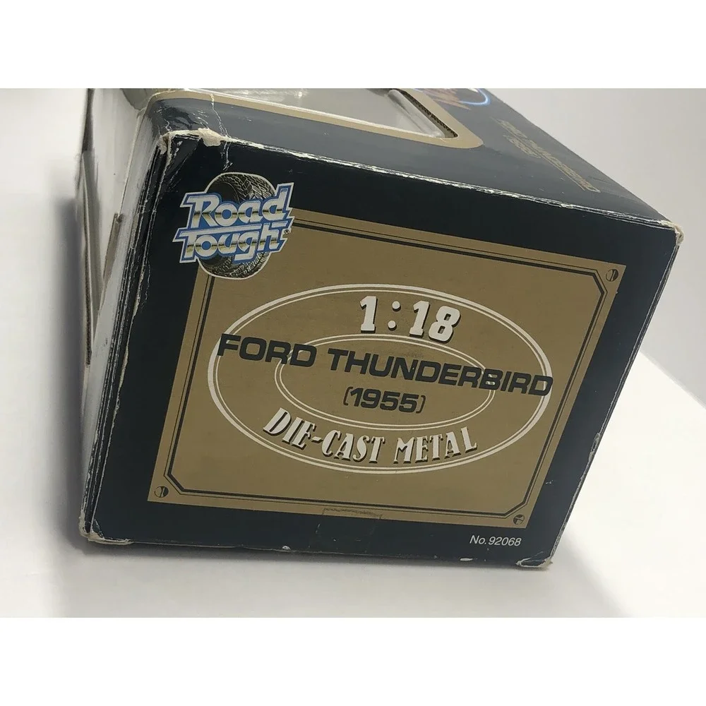 ROAD TOUGH 1/18 SCALE DIECAST MODEL Yellow‎ 1955 FORD THUNDERBIRD Convertible